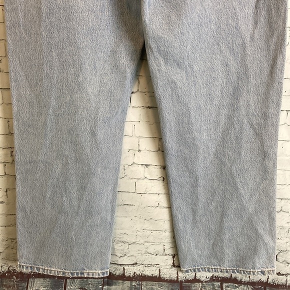 Reformation Baggy Jeans Light Wash Tahoe Rigid Denim Button Fly 10157 Jeans 31 - Picture 16 of 16